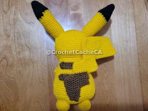 Tail added to the back of Pikachu