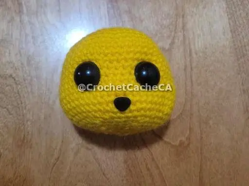 Finished head of Pikachu